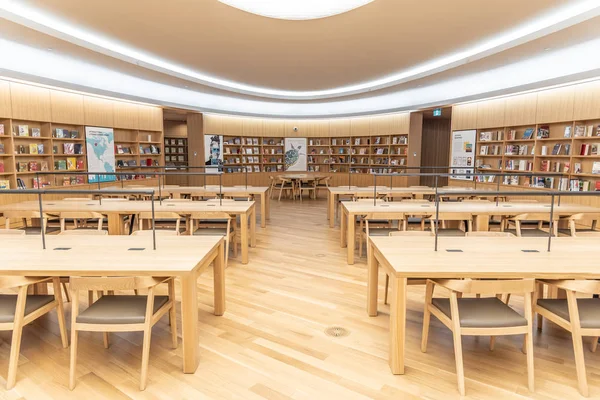 Calgary Alberta Dezembro 2018 Interior Nova Filial Central Calgary Biblioteca — Fotografia de Stock