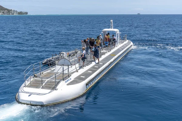 Honolulu Havaí Março 2019 Submarino Operado Pela Atlantis Waikiki Submarine — Fotografia de Stock