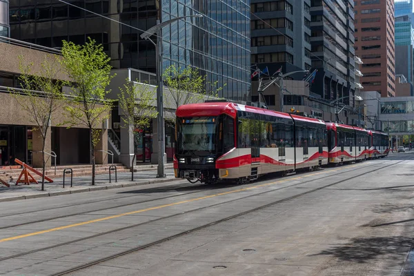 Calgary Canada Mei 2019 Trein Het Centrum Van Calgary Alberta — Stockfoto