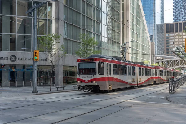 Calgary Canada May 2019 Train Downtown Calgary Alberta Train Calgary — Stock Photo, Image