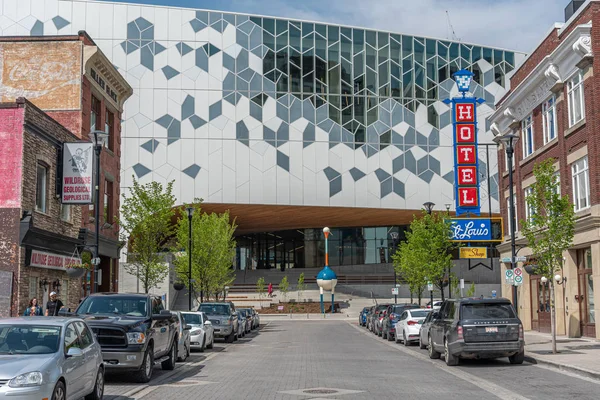 캘거리 캐나다 2019년 26일 캘거리 중심부에 캘거리의 새로운 도서관 도서관은 — 스톡 사진