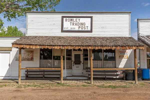 Rowley Alberta Června 2019 Pohled Budovy Strašidelném Městě Rowley Alberta — Stock fotografie