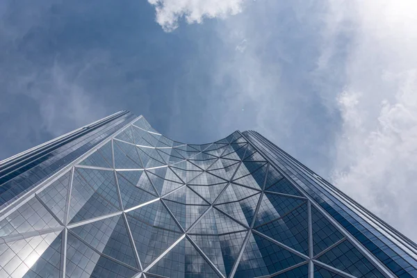 Calgary Canadá Maio 2019 Observando Torre Bow Calgary Alberta Arco — Fotografia de Stock