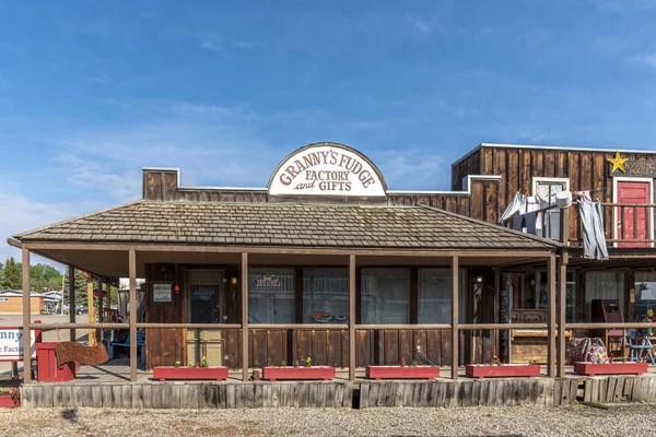 Velké Údolí Alberta 2018 Jimmy Jock Boardwalk Pojmenován Čínském Restauraturu — Stock fotografie