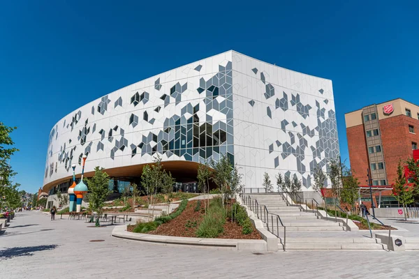 Calgary Canadá Julio 2019 Nueva Biblioteca Pública Principal Calgary Centro — Foto de Stock