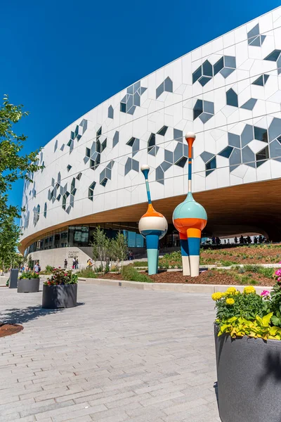 캐나다 캘거리 2019년 26일 캘거리 중심부에 캘거리의 새로운 도서관 도서관은 — 스톡 사진