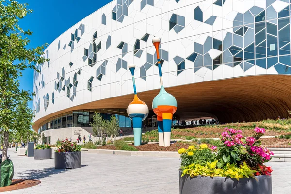 Calgary Canadá Julio 2019 Nueva Biblioteca Pública Principal Calgary Centro — Foto de Stock