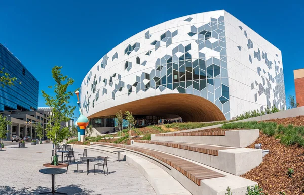 Calgary Canadá Julio 2019 Nueva Biblioteca Pública Principal Calgary Centro — Foto de Stock