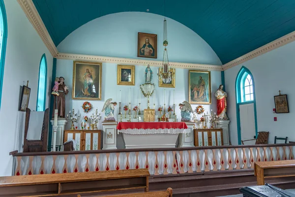 Batoche Saskatchewan Agosto 2019 Interior Igreja Santo António Padoue Ele — Fotografia de Stock
