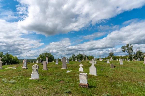 Der Römisch Katholische Friedhof Des Heiligen Antoine Padoue Batoche Saskatchewan — Stockfoto