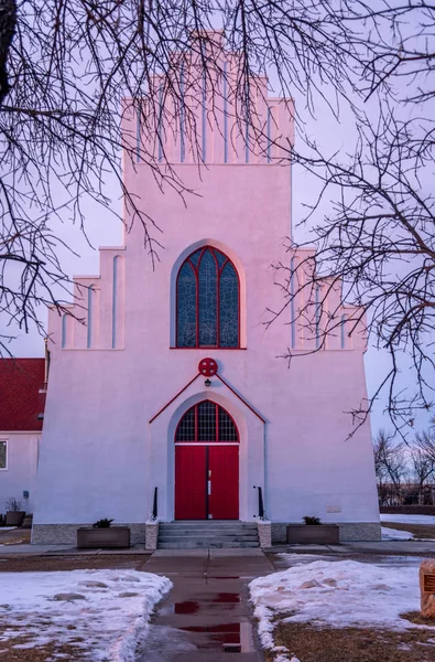 Old Danish Lutheran church by Dalum, Alberta.