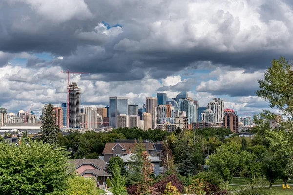 Blick Auf Die Wunderschöne Calgary Alberta Skyline — Stockfoto