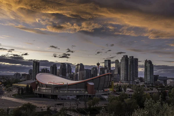 Pohled Nádherné Panorama Calgary Alberta — Stock fotografie