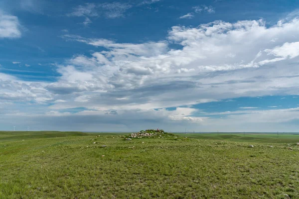 Rueda Medicina Sundial Hill Sureste Alberta Rueda Medicina Sundial Hill — Foto de Stock