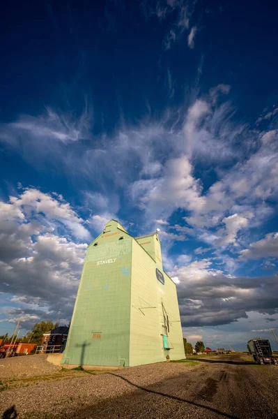 Stavely Alberta July 2020 Last Remaining Grain Elevator Stavely Alberta — Stock Photo, Image