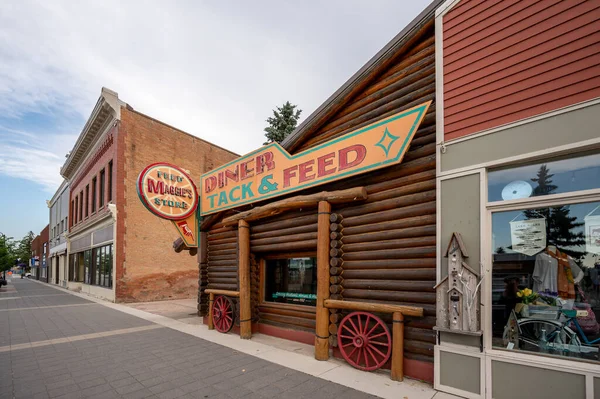 High River Alberta August 2020 Maggie Diner High River Historic — Stock Photo, Image