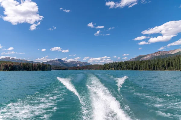 Widok Jezioro Maligne Park Narodowy Jasper Alberta Kanada — Zdjęcie stockowe