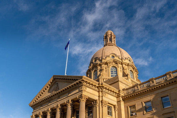 The Alberta Legislature building in Edmonton Alberta.