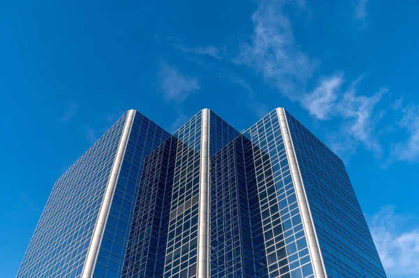 Concepto Genérico Edificio Oficinas Con Cielo Azul —  Fotos de Stock