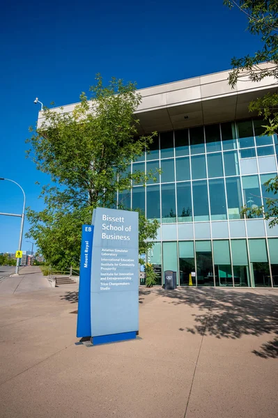 Calgary Alberta Září 2020 Bissettova Obchodní Škola Mount Royal University — Stock fotografie