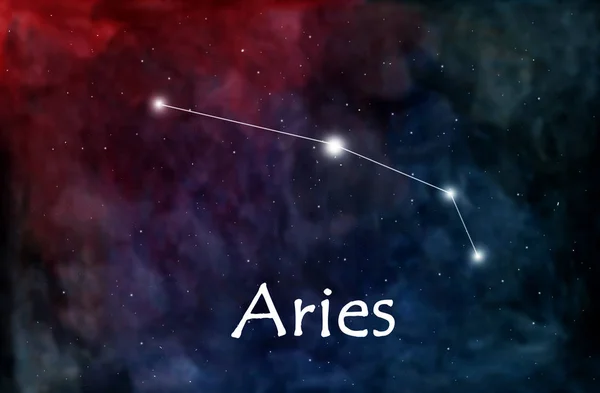 Aries horoscope or zodiac or constellation illustration