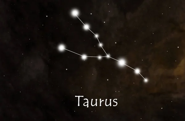 おうし座の星座か干支や星座の図 — ストック写真