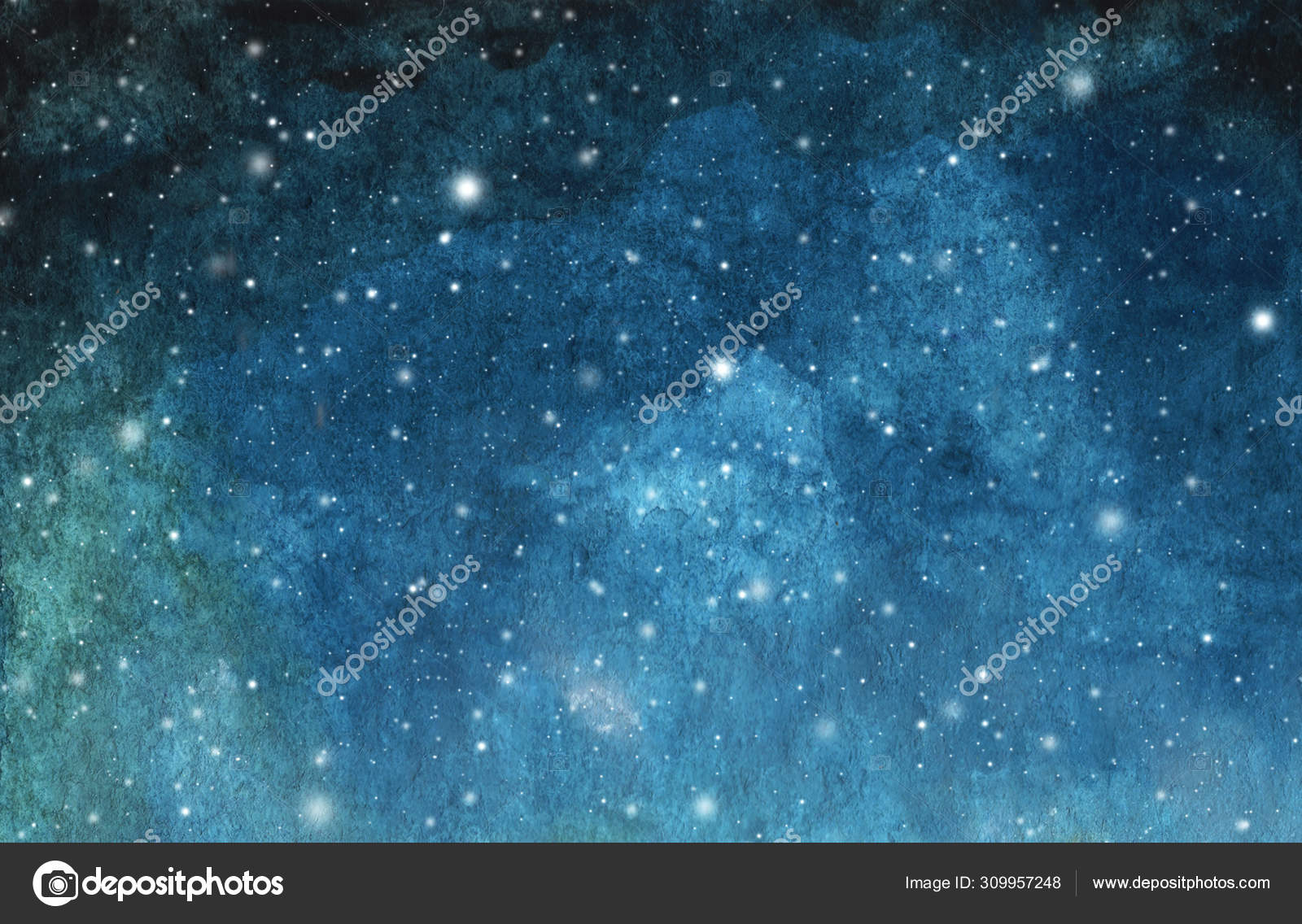 Download Abstract Galaxy Painting Watercolor Cosmic Texture Stars Night Sky Milky Stock Photo Image By C Khaneeros 309957248