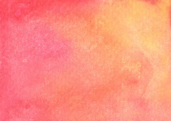 Rood Oranje Kleur Abstracte Aquareltextuur Achtergrond — Stockfoto