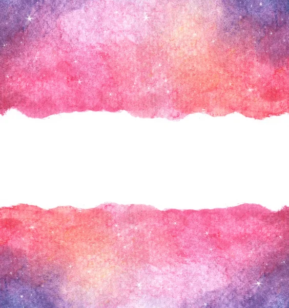 Υδατογραφία Πολύχρωμο Αστρικό Φόντο Νεφελώματος Γαλαξία Διαστήματος Κοσμική Διάταξη Χώρο — Φωτογραφία Αρχείου