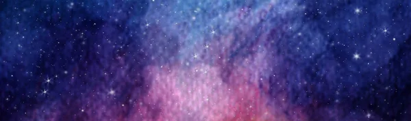 Akwarela Kolorowe Miejsca Gwiaździste Galaktyka Mgławica Tło — Zdjęcie stockowe