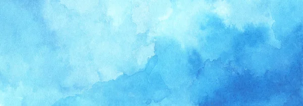 Abstrakt Ljusblå Akvarell För Bakgrund — Stockfoto