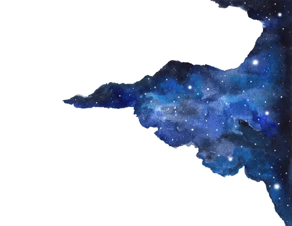 Abstract Watercolor Galaxy Sky Background Cosmic Texture Night Sky Universe — Stock Photo, Image