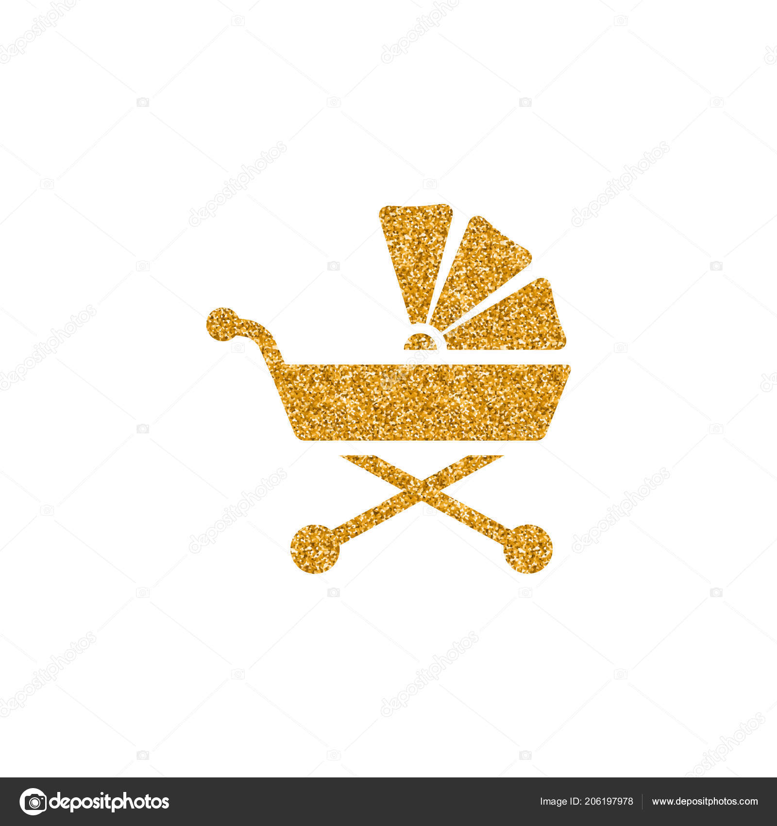 glitter baby stroller