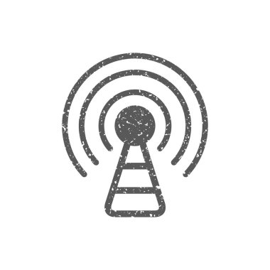 Beyaz arka plan üzerinde izole doku simgesinde podcast