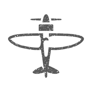 Dünya Savaşı ordu simgesi beyaz arka plan üzerinde izole grunge doku