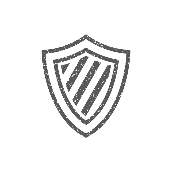 Ícone Escudo Isolado Fundo Branco —  Vetores de Stock