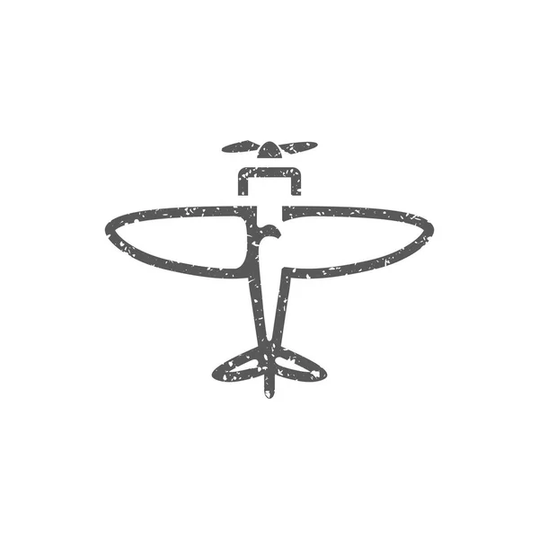 Icono Avión Aislado Sobre Fondo Blanco — Vector de stock