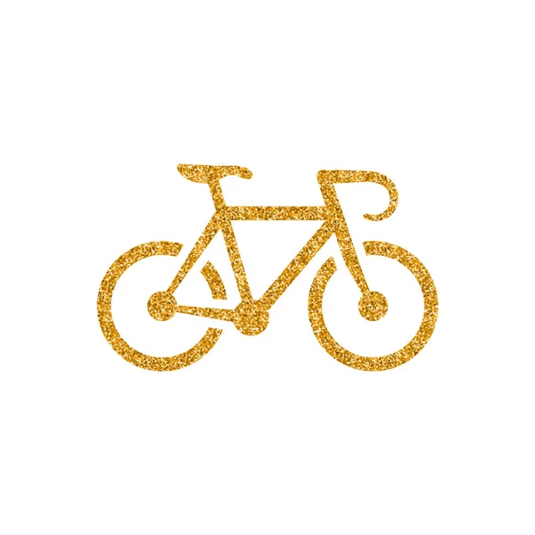 Kerékpár Ikon Elszigetelt Fehér Background — Stock Vector