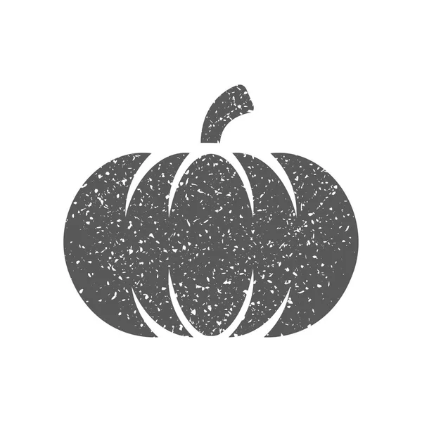 Icono Calabaza Textura Grunge Aislada Sobre Fondo Blanco — Vector de stock