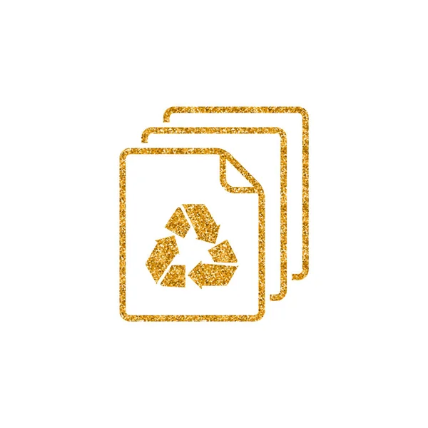 Recycle Symboolpictogram Geïsoleerd Witte Achtergrond — Stockvector
