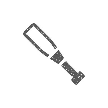 Beyzbol sopası simgesini doku. Vektör çizim.