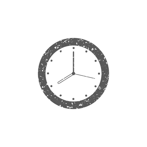Klocka Ikon Isolerad Vit Bakgrund — Stock vektor