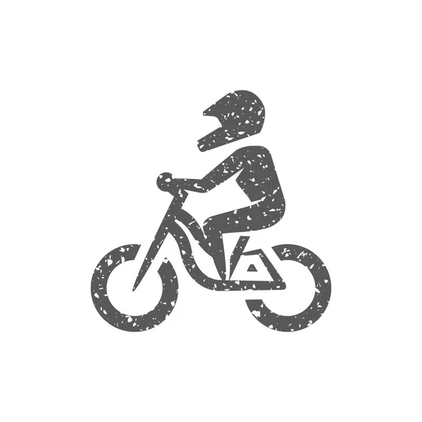 Mountain Bike Icon Isolated White Background — Stock Vector