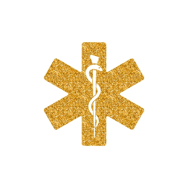 Icono Símbolo Médico Aislado Sobre Fondo Blanco — Archivo Imágenes Vectoriales