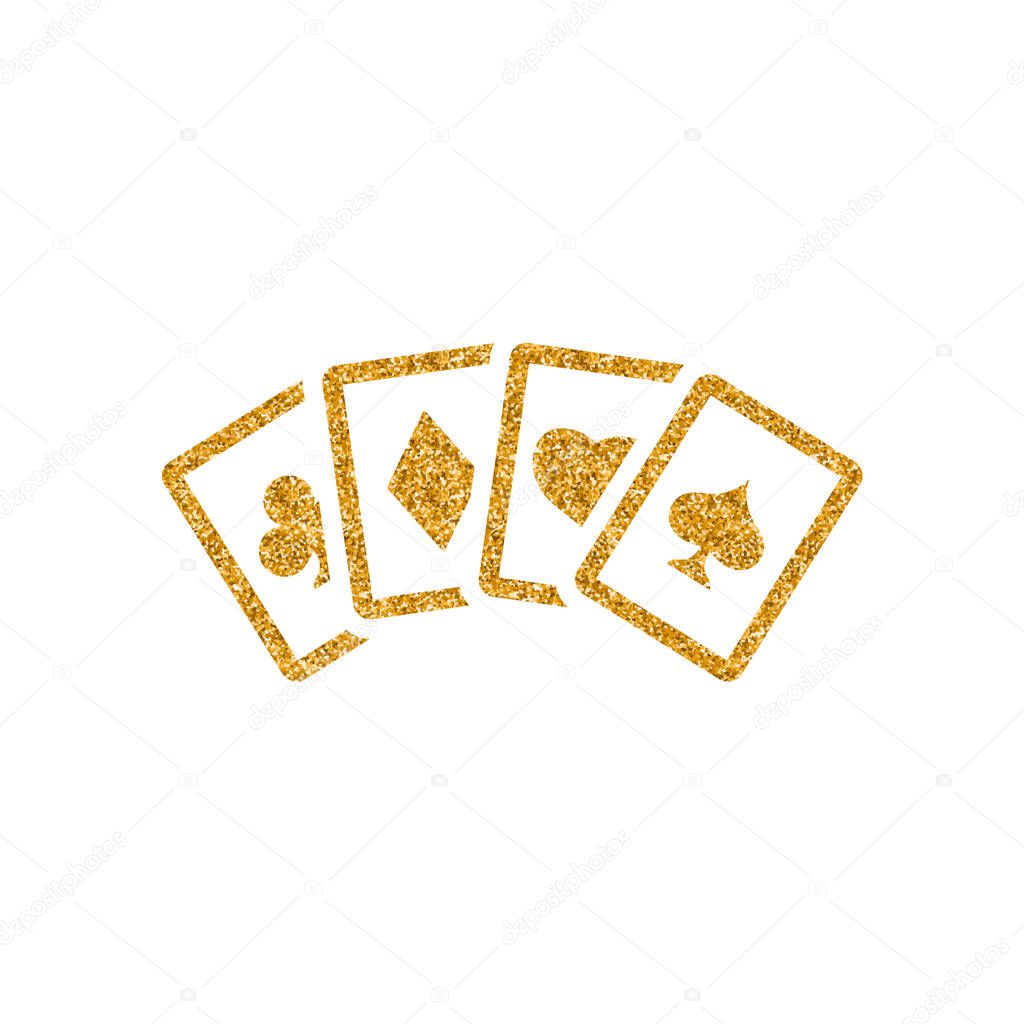Playing cards icon isolated on white background
