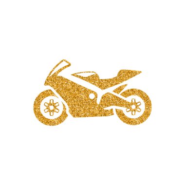 Beyaz arkaplanda motosiklet simgesi izole edildi