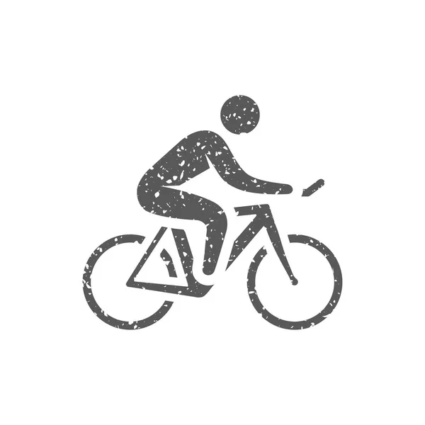Icono Ciclismo Aislado Sobre Fondo Blanco — Archivo Imágenes Vectoriales