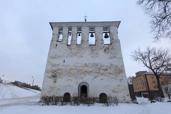 Monument Architecture Xvie Siècle Ancien Clocher Église Orthodoxe Russe Contre — Photo