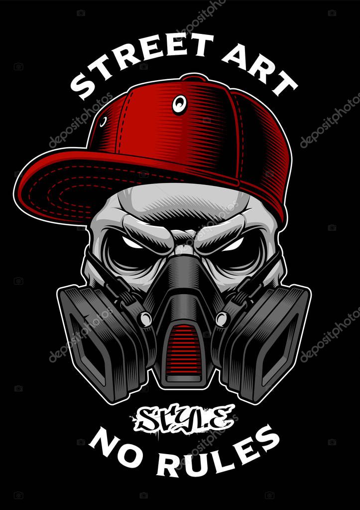 tattoo sleeve skull gas mask