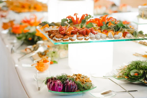 Catering restaurante buffet eventos — Fotografia de Stock